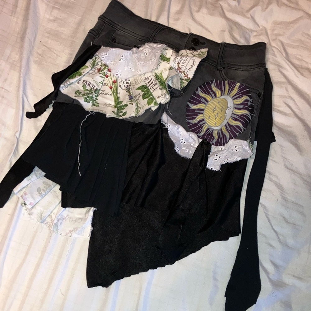 Wallflower Customized Patchwork Mini Skirt - Tangled Inspired